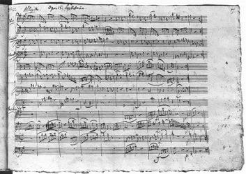 Trio in G-Dur für Violine, Cembalo und Violoncello (K 496) 1786 (13. Seite)